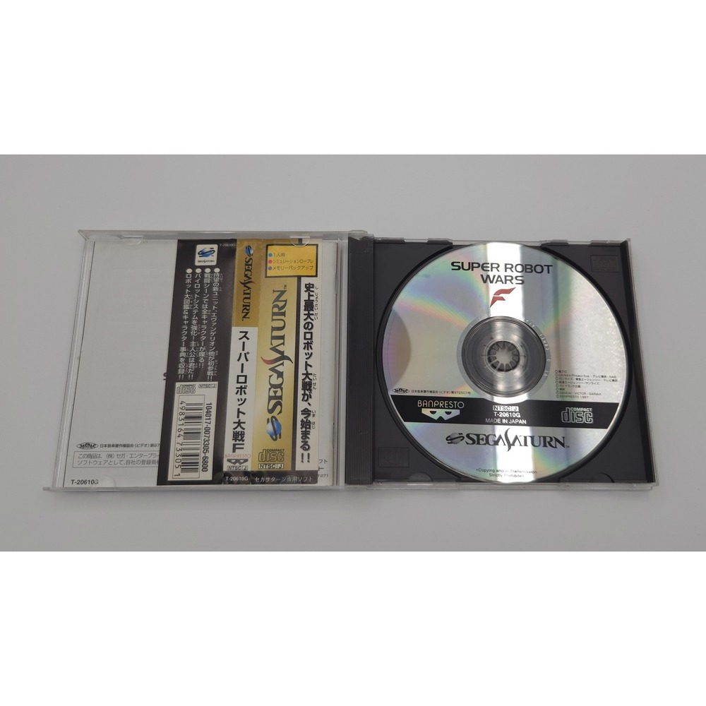 Super Robot Wars F - Japan Sega Saturn - CIB w/ Obi+Spine - Tested - USA Seller - Picture 8 of 10